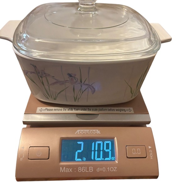 Corning Ware Casserole Dish A-1 1/2-B 1.5 Liter Iris Floral with Pyrex Lid - Picture 8 of 10
